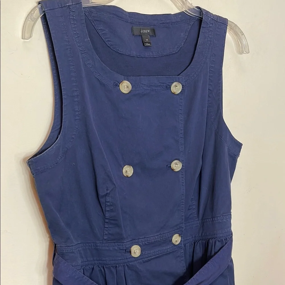 JCrew Navy Sleeveless Trench Dress